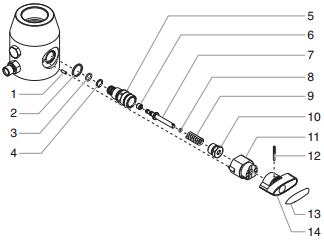 GPX 165 PRIME-SPRAY Valve Assembly